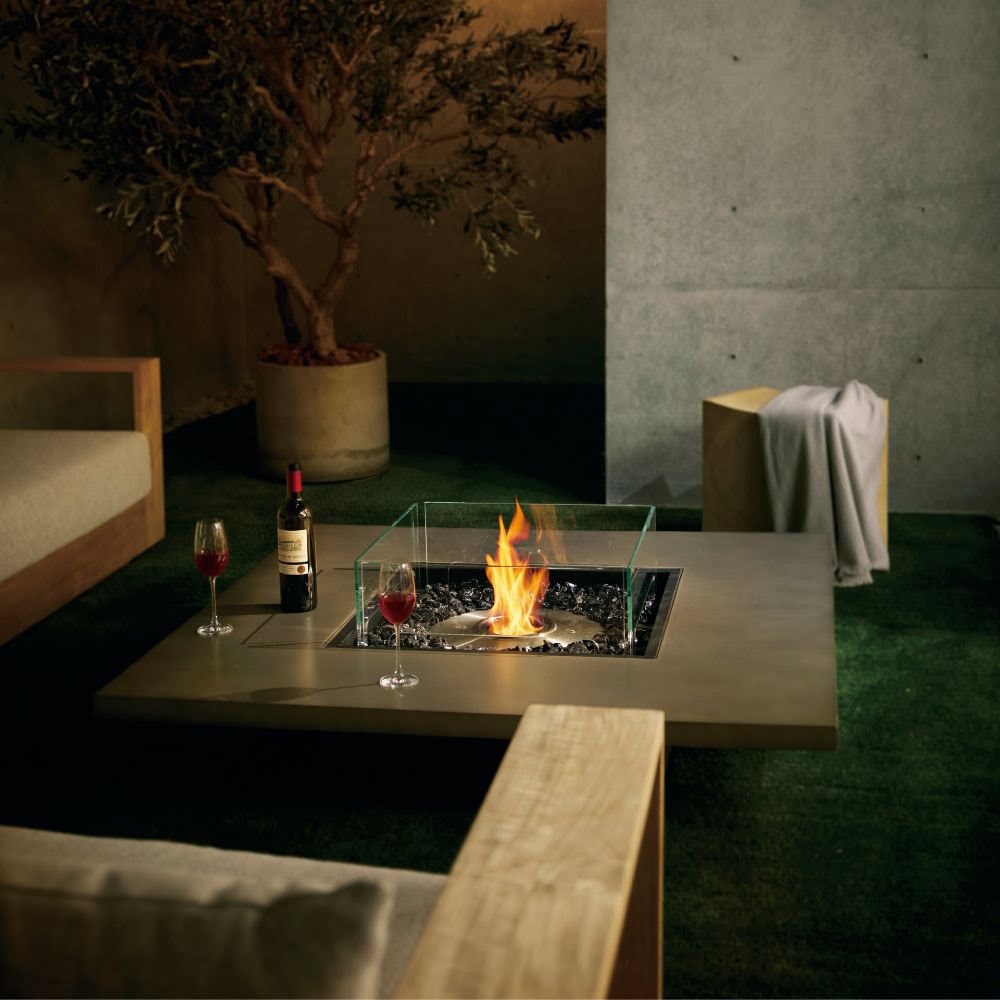 Vertigo 50 Ethanol Fire Pit Table Wine Seating