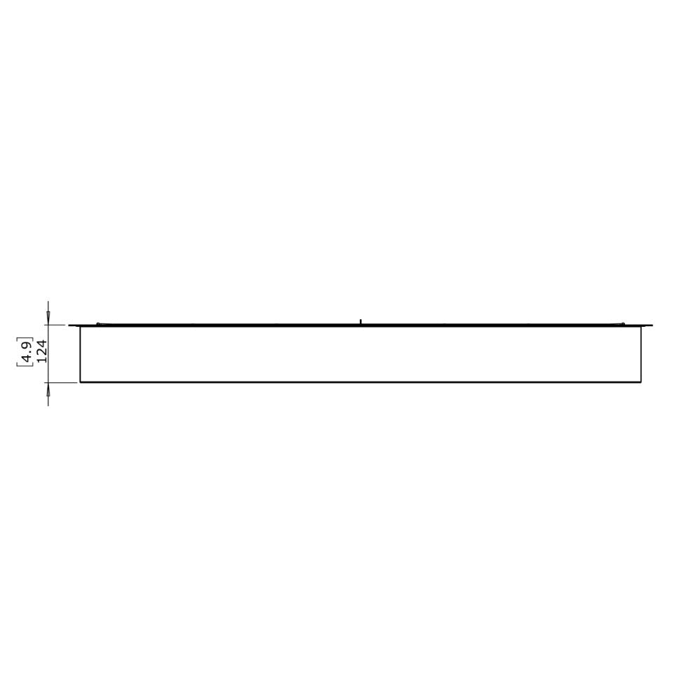 XL1200 Ethanol Burner Insert Technical Drawing Front View