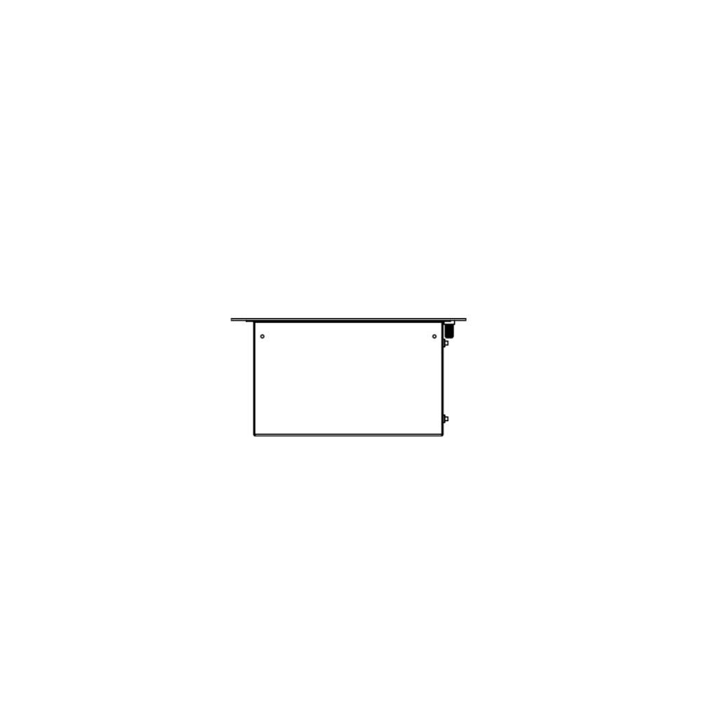 XL500 Ethanol Burner Insert Technical Drawing Side View