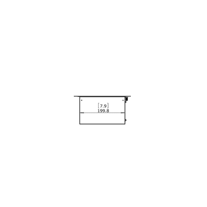 XL700 Ethanol Burner Insert Technical Drawing Side View