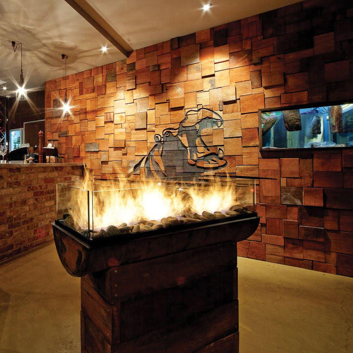 XS340 Ethanol Burner Insert Brick Wall Accent Fire