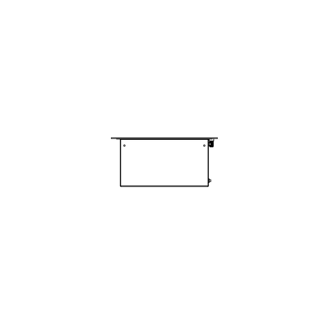 XS340 Ethanol Burner Insert Technical Drawing Side View