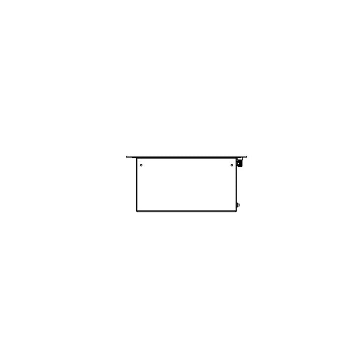 XS340 Ethanol Burner Insert Technical Drawing Side View