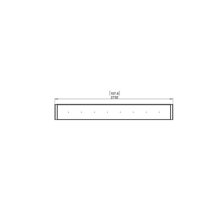 flex 104by ethanol bay fireplace insert technical drawing top