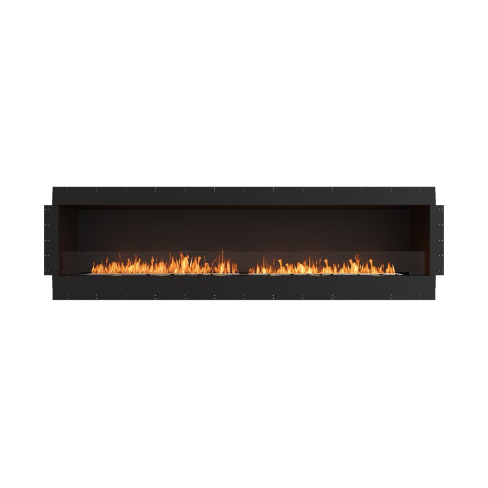 flex 104ss single sided ethanol fireplace insert flange front