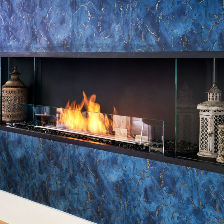 flex 122by ethanol bay fireplace insert blue feature