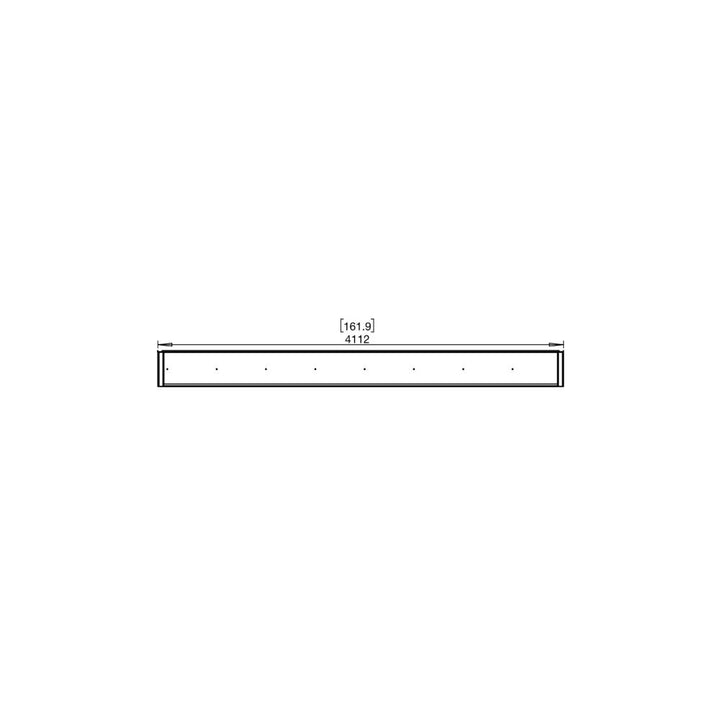 flex 158by ethanol bay fireplace insert technical drawing top