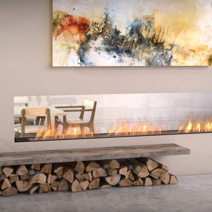 flex 32DB double sided ethanol fireplace insert Stylish Interior Design with Fireplace