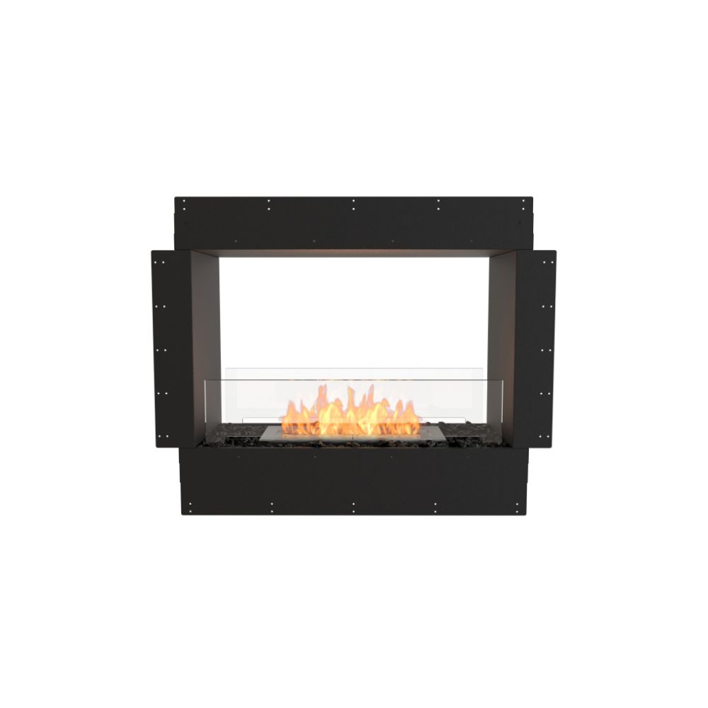 flex 32DB double sided ethanol fireplace insert flange