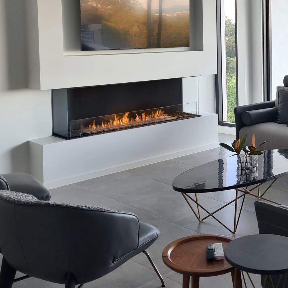 flex 32by bay ethanol fireplace insert Stylish Living Room Sleek Furniture