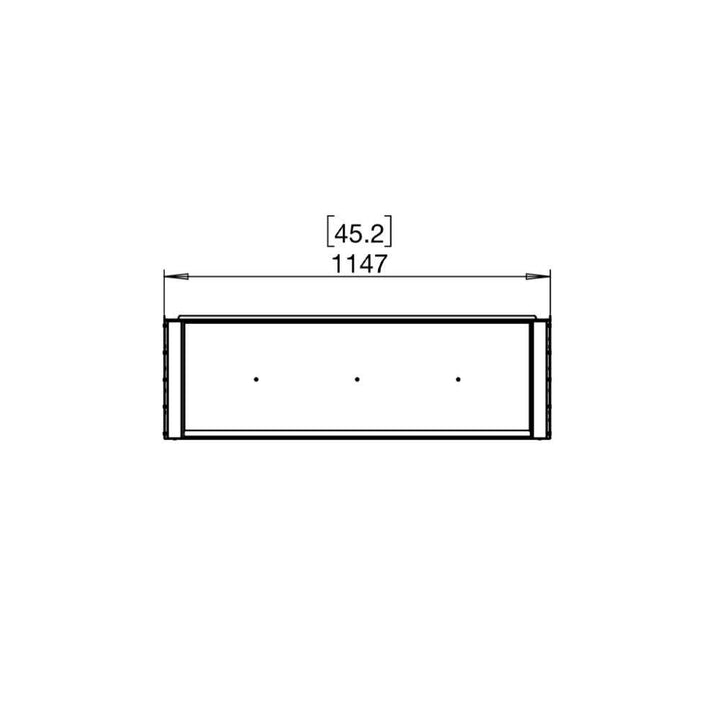 Flex 42 by bay ethanol fireplace insert Technical Drawing Plan View