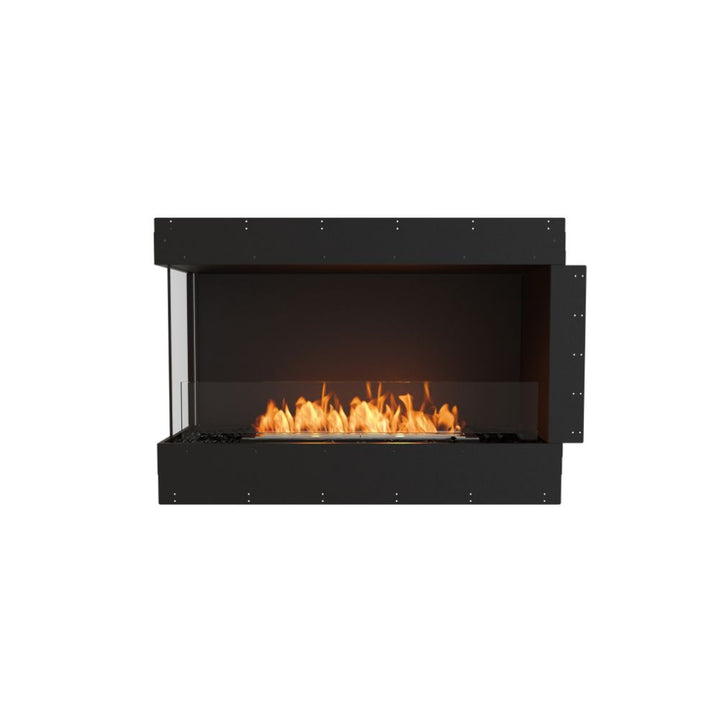 flex 42lc left corner ethanol fireplace insert flange