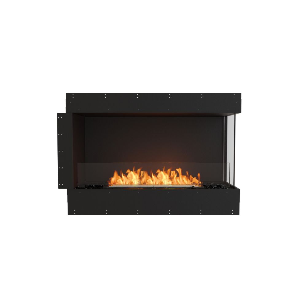 flex 42rc right corner ethanol fireplace insert flange