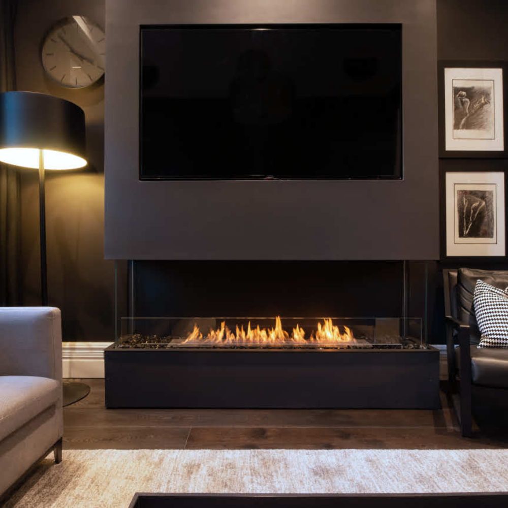 flex 50by bay ethanol fireplace insert Sleek Fireplace Design