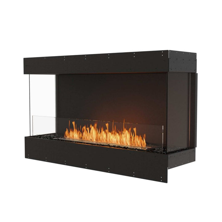 flex 50by bay ethanol fireplace insert flange side