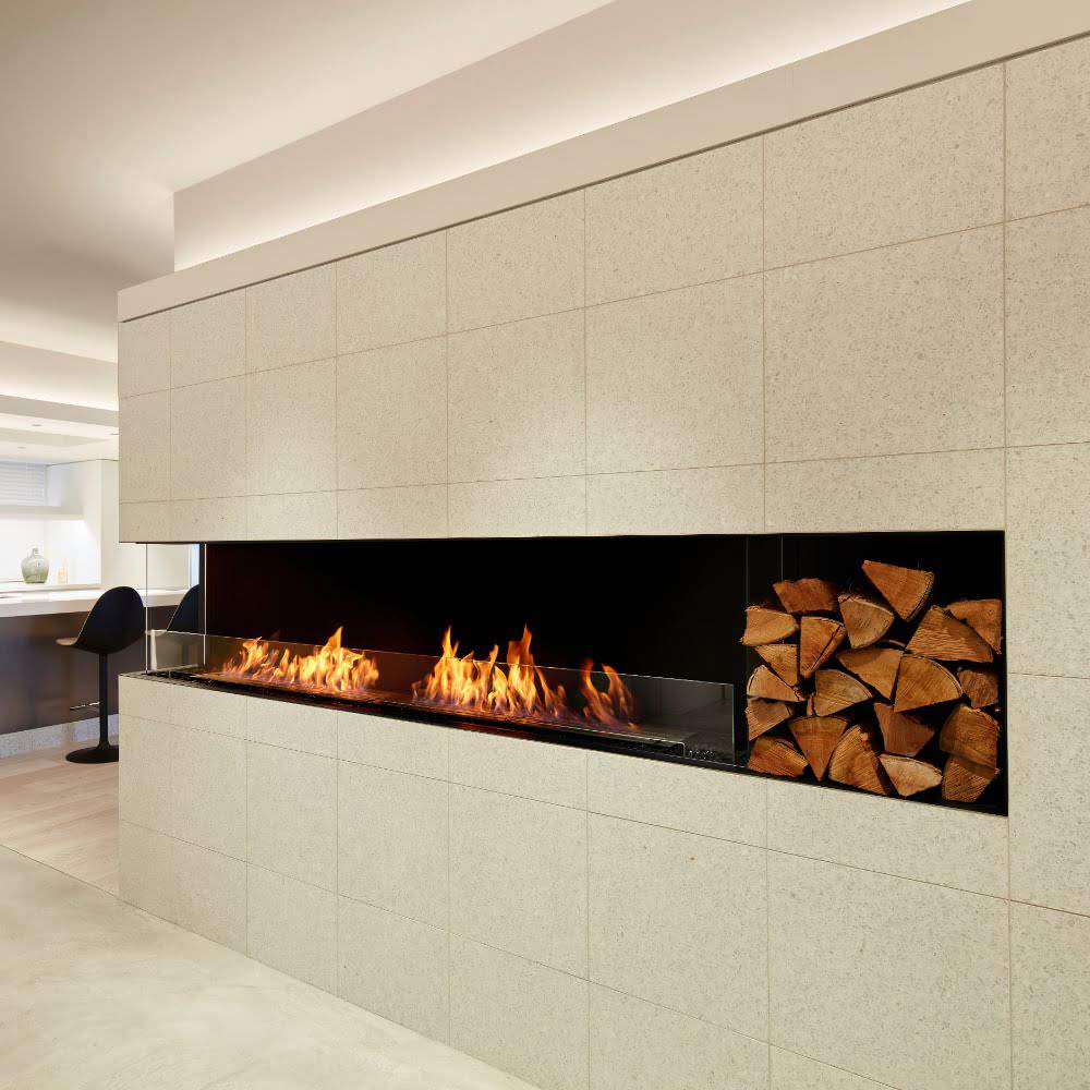 flex 50lc left corner ethanol fireplace insert Minimalist Living Space