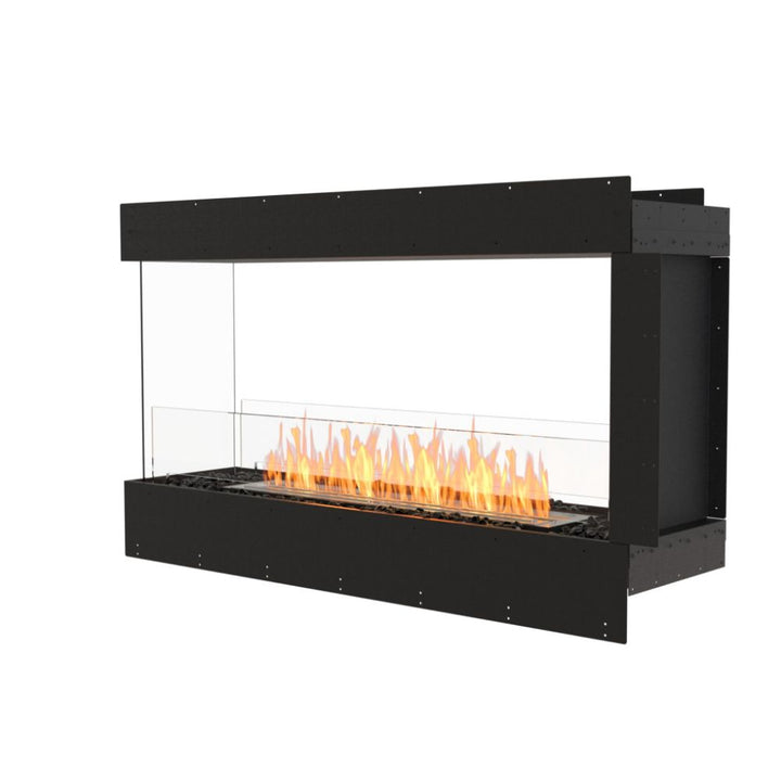 flex 50pn peninsula ethanol fireplace insert flange side