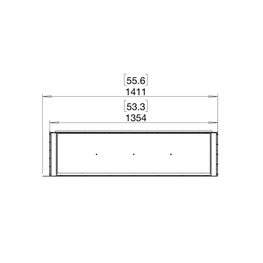 flex-50rc-right-corner-ethanol-fireplace-insert-Technical-Drawing-Plan-View