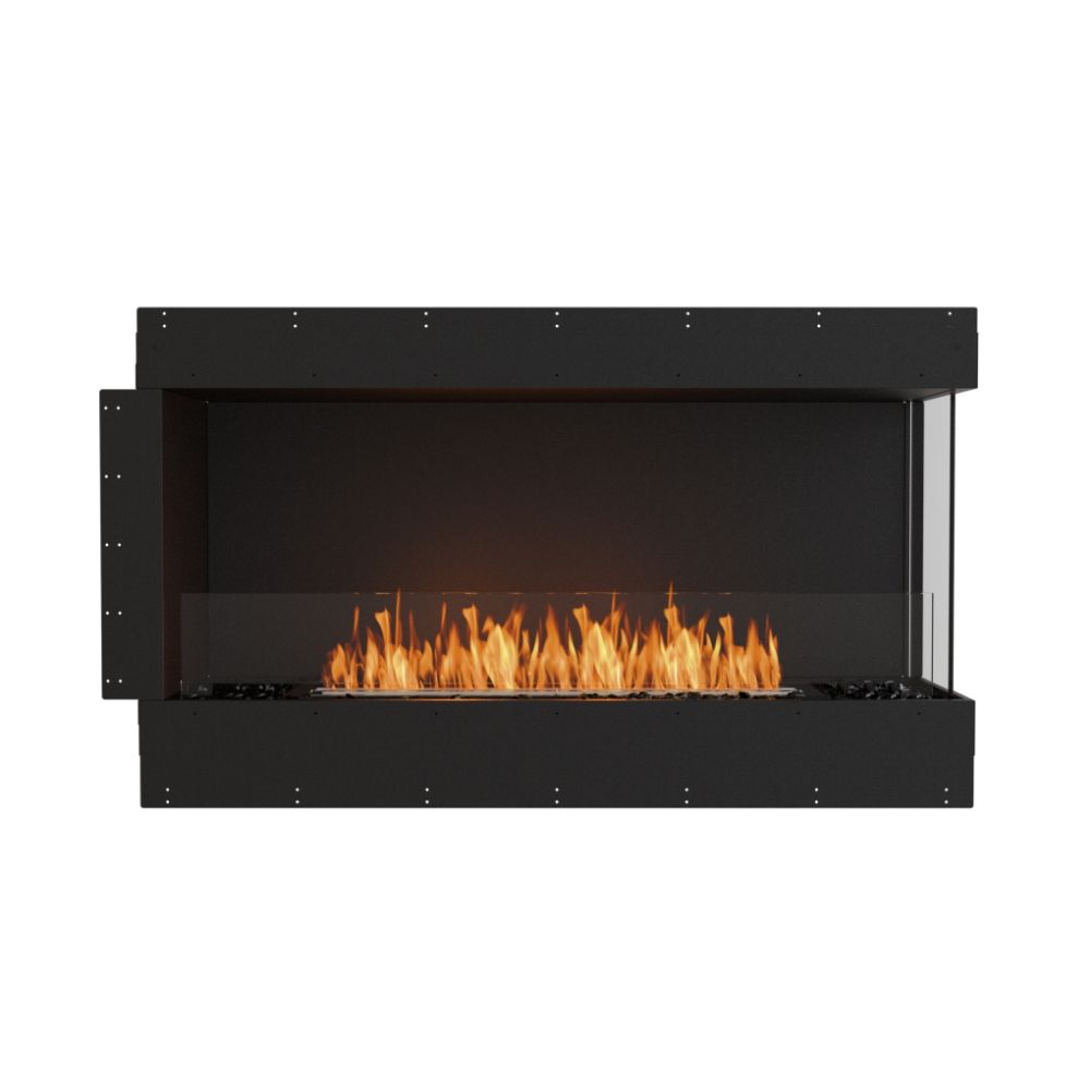 flex 50rc right corner ethanol fireplace insert flange