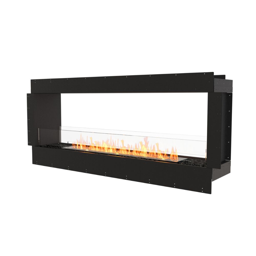 flex 68DB double sided ethanol fireplace insert flange side