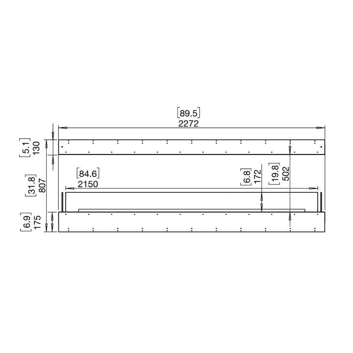Flex 86IL Island Ethanol Fireplace Insert