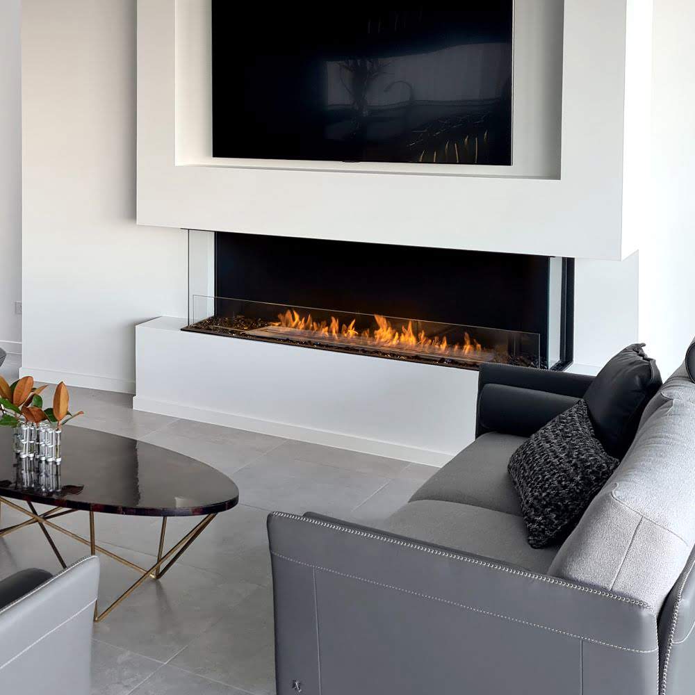 flex 86by bay ethanol fireplace insert Buderim Sleek Interiors 1