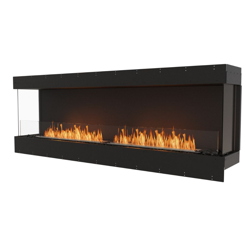 flex 86by bay ethanol fireplace insert flange side