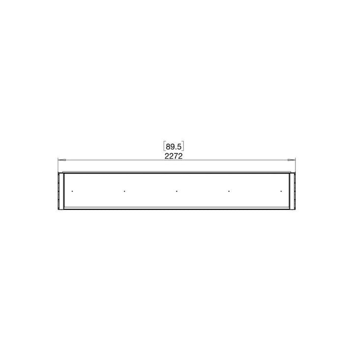 flex 86by ethanol bay fireplace insert Technical Drawing Plan View