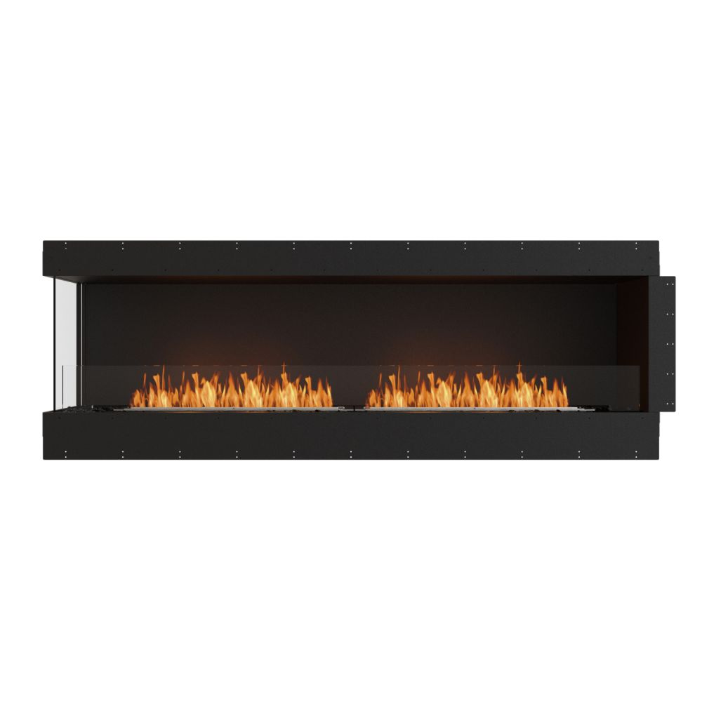 flex 86lc left corner ethanol fireplace insert flange