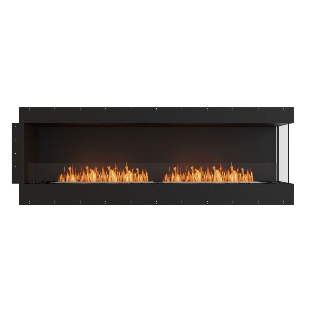 flex 86rc right corner ethanol fireplace insert flange