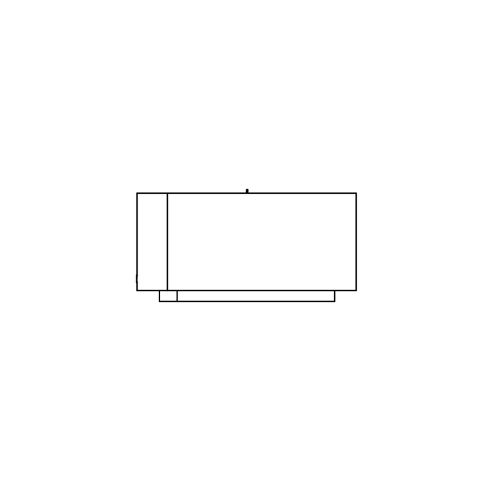 grate 18 ethanol fireplace for traditional fireplaces Technical Drawing Side View