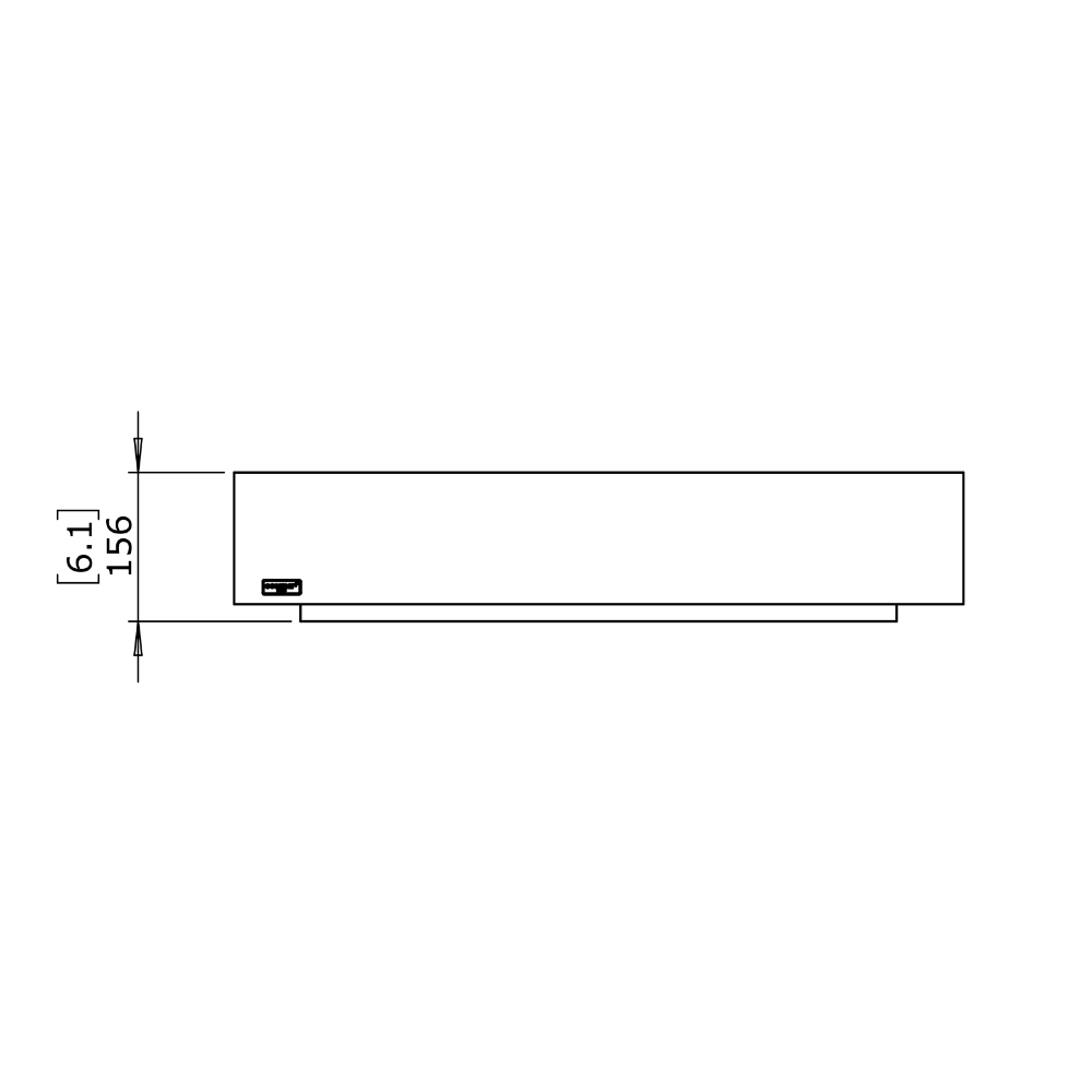 grate 30 ethanol fireplace for traditional fireplaces Technical Drawing Front View