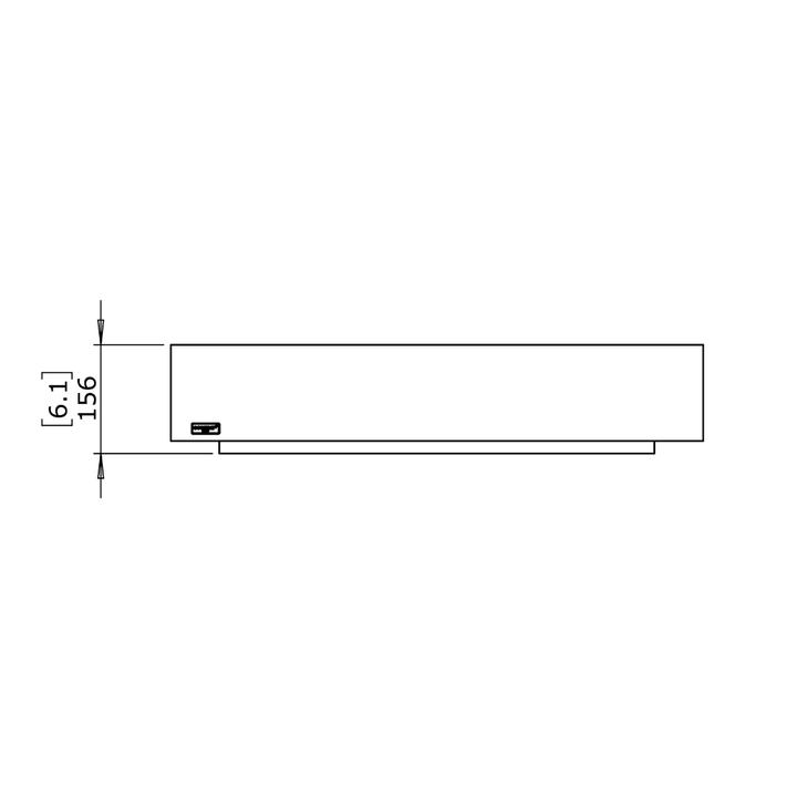 grate 30 ethanol fireplace for traditional fireplaces Technical Drawing Front View