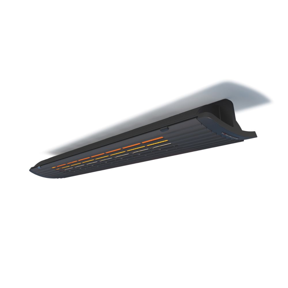 heatscope pure 3000w electric radiant heater black grill