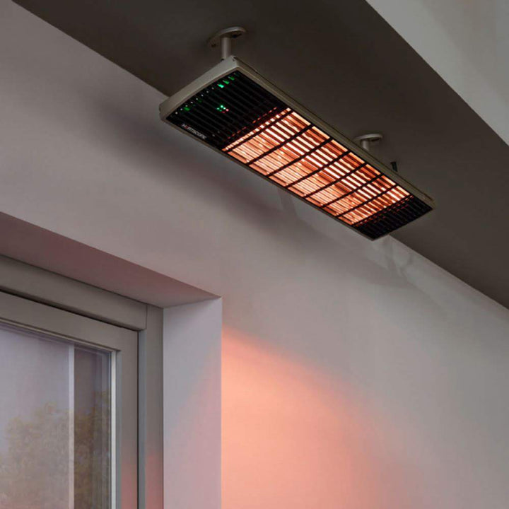 heatscope spot 2800w electric radiant heater ceiling close up