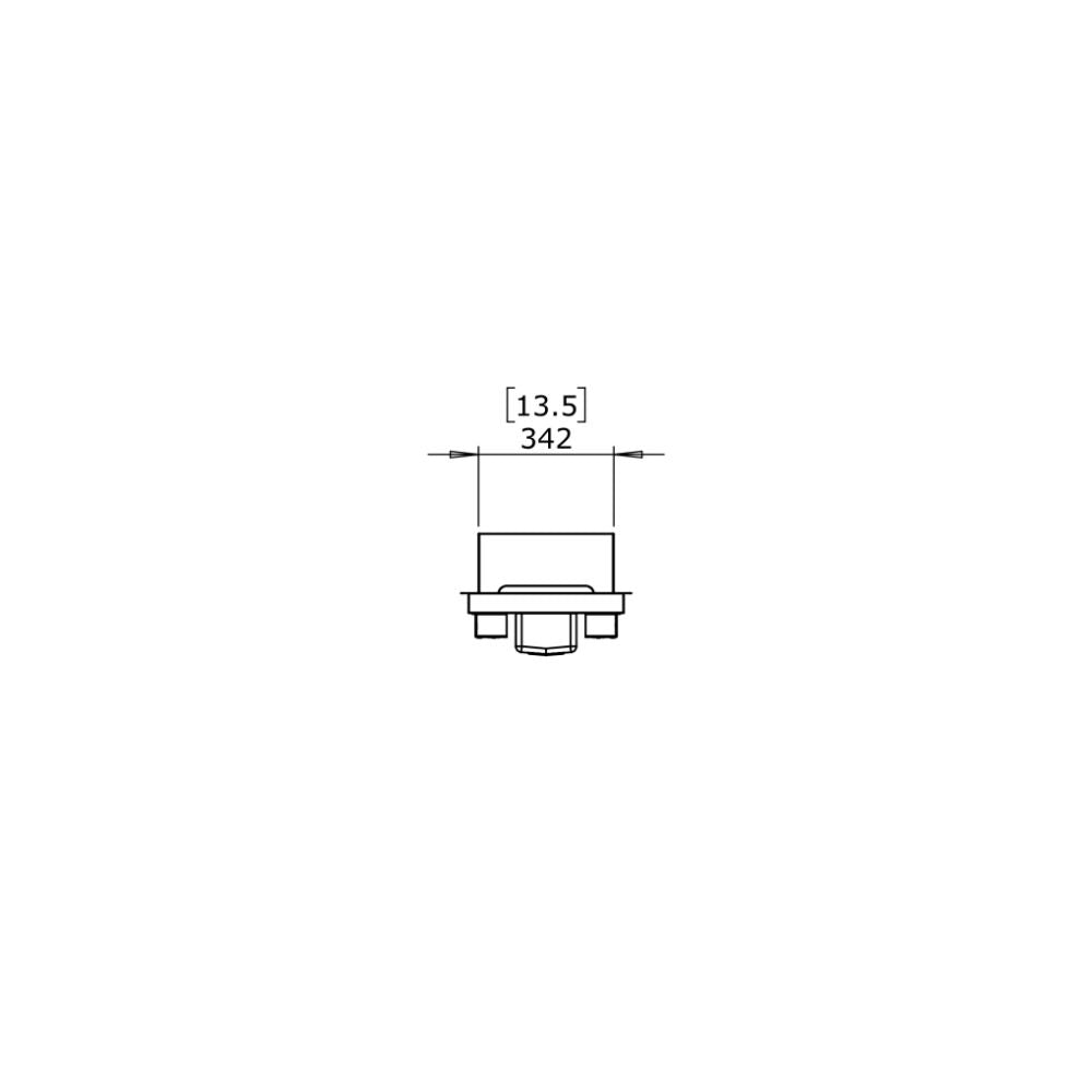 linear 130 ethanol burner kit Technical Drawing Side View