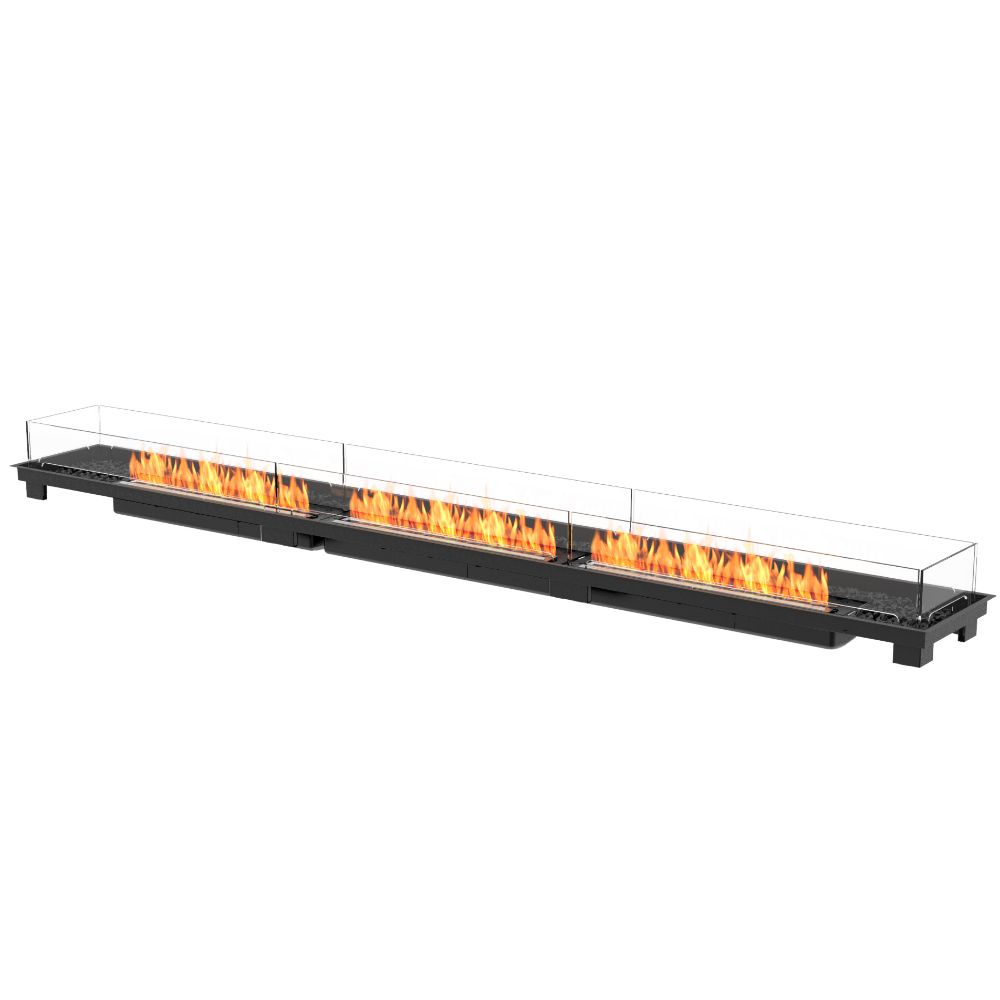 linear 130 ethanol burner kit black ceramic