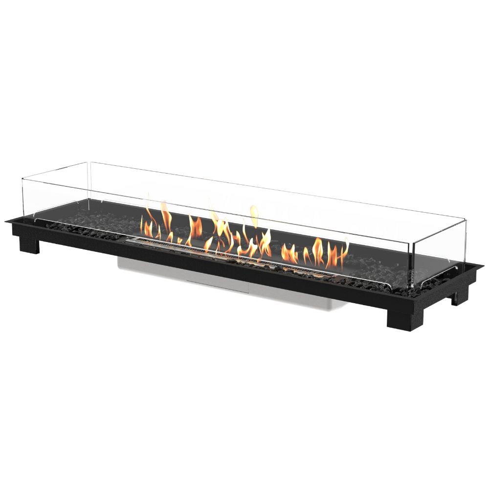 linear 65 ethanol burner kit black ceramic burner