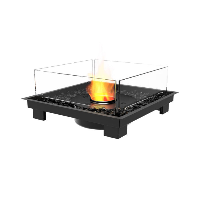 square 22 ethanol burner kit black ceramic